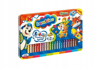Bambino ceruzkové pastelky 26 farieb + strúhadlo